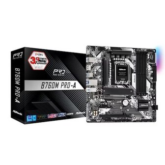 아이코다 애즈락 B760M Pro-A 메인보드 (LGA1700/DDR5/M-ATX) 디앤디컴