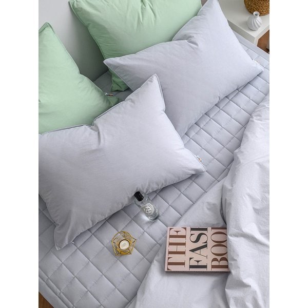 면고밀도 레베카 바이오워싱 무봉제 순면 호텔식 베개커버 50x70