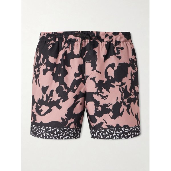 스트레이트 레그 미드 렝스 프린트 스윔 쇼츠 46376663163006278