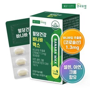 혈당건강 바나바 맥스 30정x1개1개월