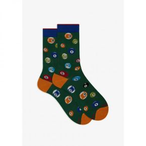 5290144 Gallo WITH POOL-BALL MOTIF - Socks basilico