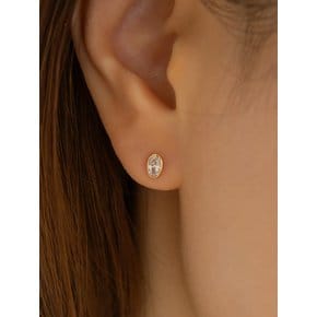 14k 오벌 스톤 베젤 피어싱 (14k골드) LFPI20