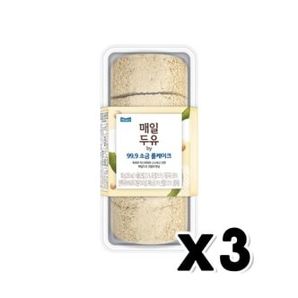  매일두유 99.9 소금 롤케이크 베이커리빵 100g x 3개