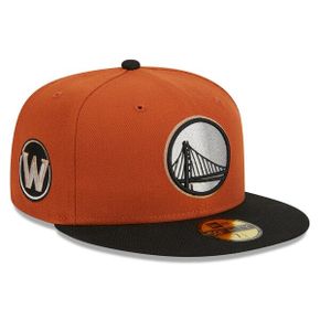 [해외] 1016388 뉴에라 모자 NBA 골든스테이트 워리어스 59FIFTY Fitted Hat Rust/Black