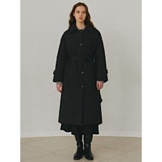 RAGLAN STRAP TRENCH PADDING_BLACK