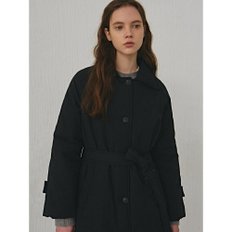 RAGLAN STRAP TRENCH PADDING_BLACK