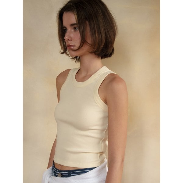 ERGO LINE SLEEVELESS T [BUTTER] / 6COLOR