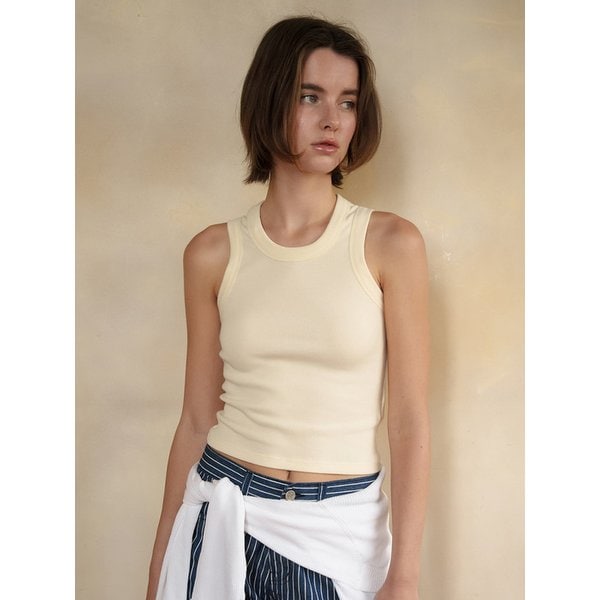 ERGO LINE SLEEVELESS T [BUTTER] / 6COLOR
