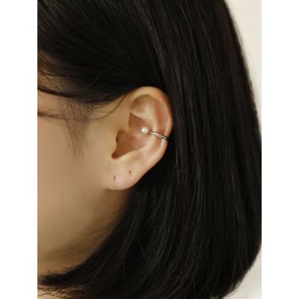 소수 주얼리 Simple point pearl Earcuff 심플 포인트 진주 이어커프