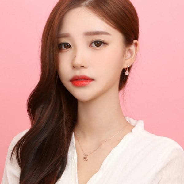 미네르바 핑크 패션 목걸이