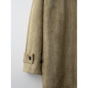 Suede half coat (Beige)