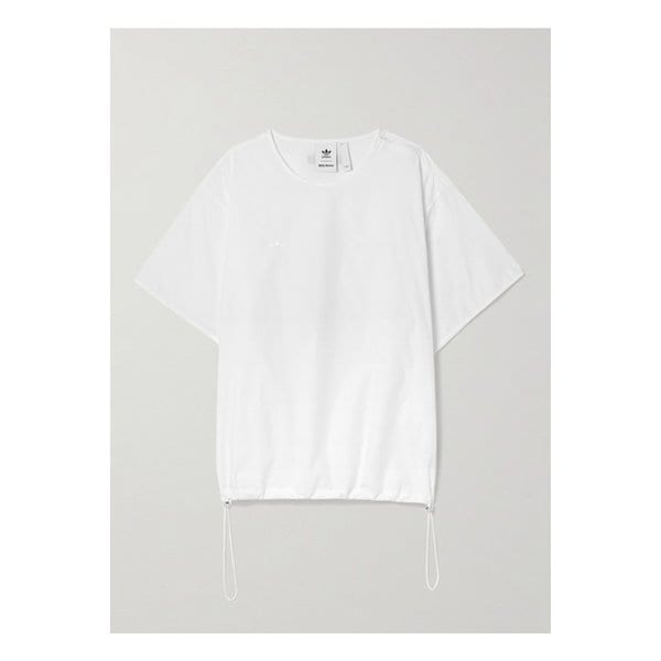 + 웨일스 보너 자수 코튼 포플린 티셔츠 화이트