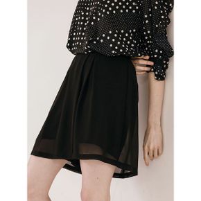쉬폰 배색 미디움 치마바지_P399912958