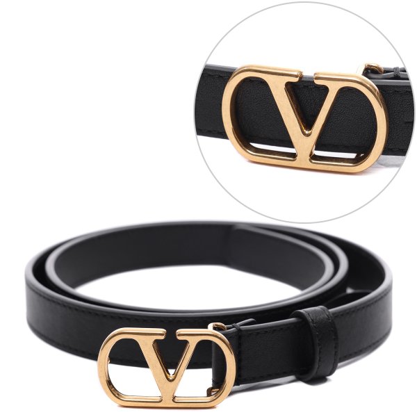 [부산점] 25FW 여성 브이로고 시그니처 벨트 (7W0T0SM7 IYR 0NO 25F)