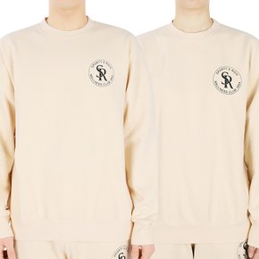 23SS 공용 크루넥 맨투맨(크림/블랙) S&R CREWNECK CREAM/BLACK