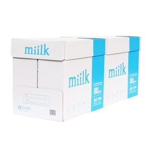  한국 밀크복사용지 A4(80g) 2Box / 5,000매