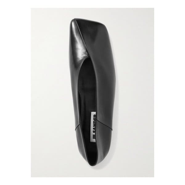 어시메트릭 가죽 발레리나 플랫 1647597352759064