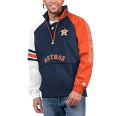 [해외] 1082701 스타터 집업 후드 자켓 Houston Astros Starter Elite Raglan Half-Zip Jacket -