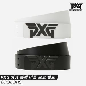  [카네정품]2023 PXG 블랙 버클 로고(BLACK BUCKLE LOGO) 벨트[2COLORS][여성용]