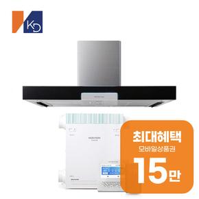 환기청정기 60평형 + 매직 침니 3D 에어후드 (스테인리스) 렌탈 72개월 월 53800원