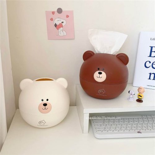 곰돌이 두루말이 각 티슈 휴지 감성 인테리어 소품 케이스 3