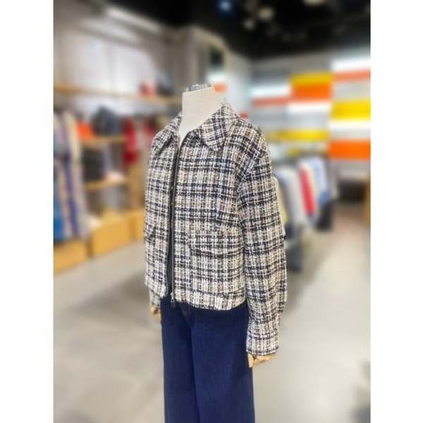 [여주점] 트위드 집업 점퍼 (BAJP91361)