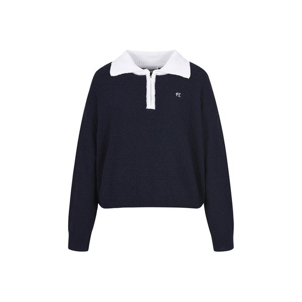 로고 카라배색 니트 MK4SP320