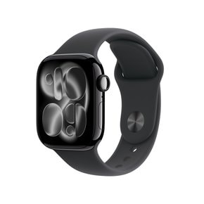 [픽업]애플워치 S11 GPS 42mm 제트 블랙 알루미늄 케이스 블랙스포츠밴드 S/M MEQT4KH/A