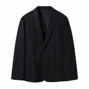 Black Relaxed Fit Pleats Setup Jacket_C9JAM25423BKX