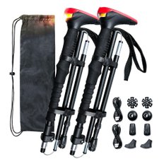 앰풀라Ampulla IP65 Trekking Poles Shock Absorbing Adjustable 등산 극 진동 감소 조정 가능한