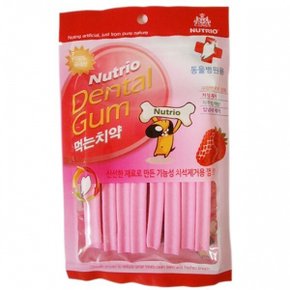 덴탈껌 먹는치약 100g 딸기 강아지껌 치약껌