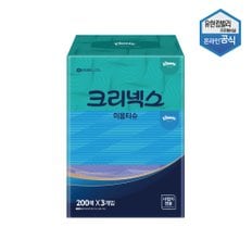 100%천연펄프 미용티슈 200매 콤비 3개입 4600161