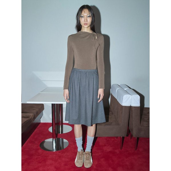 Volume Flare Skirt  Grey (KE5927M043)