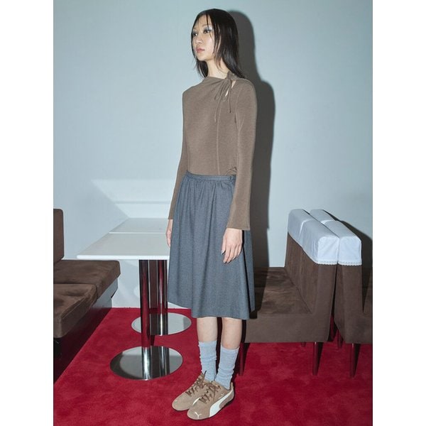 Volume Flare Skirt  Grey (KE5927M043)