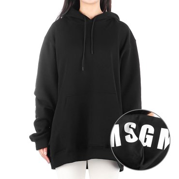 MSGM [엠에스지엠] (2000MDM535 200001 99) 여성 빅 로고 후드 티셔츠