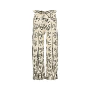 25SS 보디 스트레이트 팬츠 MRF24BT014 CRBLK WHITE