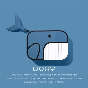 에어팟실리콘케이스 귀여운 니모 고래 커플 물고기 캐릭터 무선 이어폰 충전 악세사리 철가루스