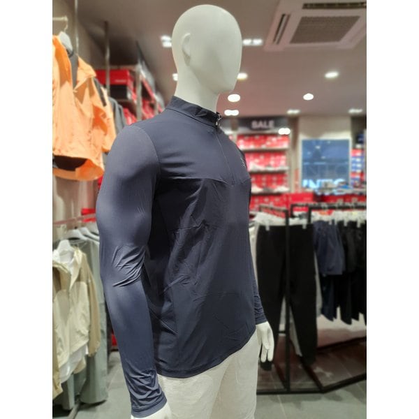 [여주점] 남성 냉감팔 하프 집업 티셔츠 네이비 PW3MT23S911