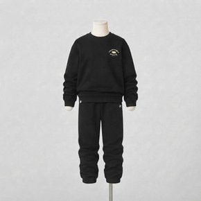 휠라 키즈 에센셜 상하 셋업 BLACK FK263FS07X002 001