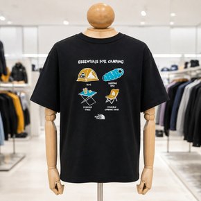 NT7US24A 남성 캠프홀릭 반팔 티 블랙 6424653