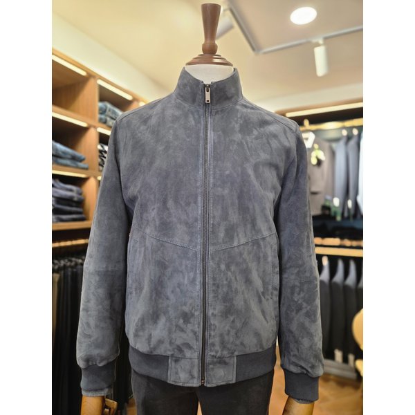 [여주점] 코오롱 브렌우드 남성 볼더레더 고트스웨이드 산양가죽 블루종 BRUDX26111BUX BEX