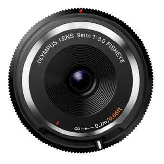  OLYMPUS 미러리스 일안 9mm f8 피쉬 아이 바디 캡 렌즈 블랙 BCL-0980 BLK