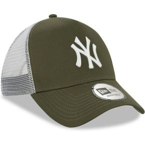 영국 뉴에라 야구모자 Era York Yankees MLB Tonal Mesh Olive AFrame Adjustable Trucker Cap 1