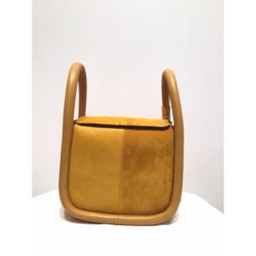 [보위] Handbag WONTON20TWOTONECALFHAIR_CHAITEA Yellow