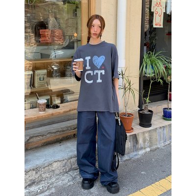 시타 I LOVE CT Overfit T-shirt_CTT381(2color)