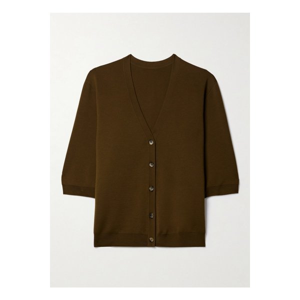 케이트 테디 울 혼방 가디건 그린 1647597333193221