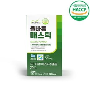 올바른 올바른 매스틱 600mg x 90정