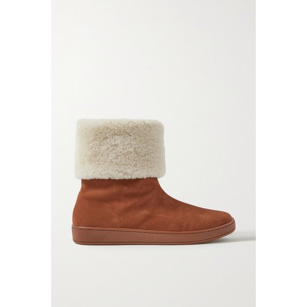 포르테&페르 Shearling-trimmed Suede Boots 탠 브라운 25185454457267580