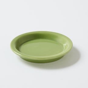스트라이프 화분 받침 D13.5 x H2 말차그린