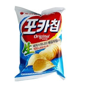 아이간식 오리온 포카칩 오리지날 사무실간식 60g X ( 4매입 )